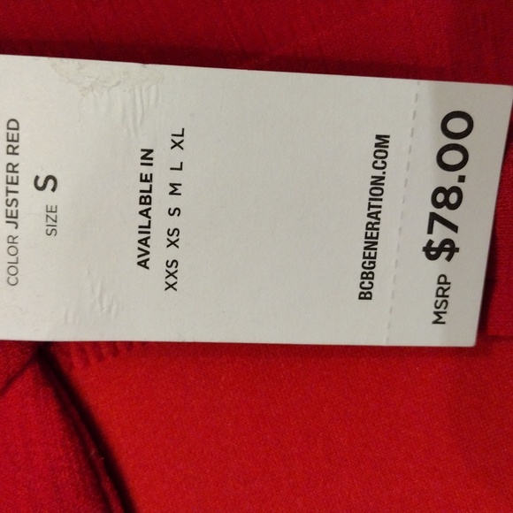 BCBGeneration Fit N Flare Knee Length Dress, Size Small, Jester Red, - Picture 7 of 9